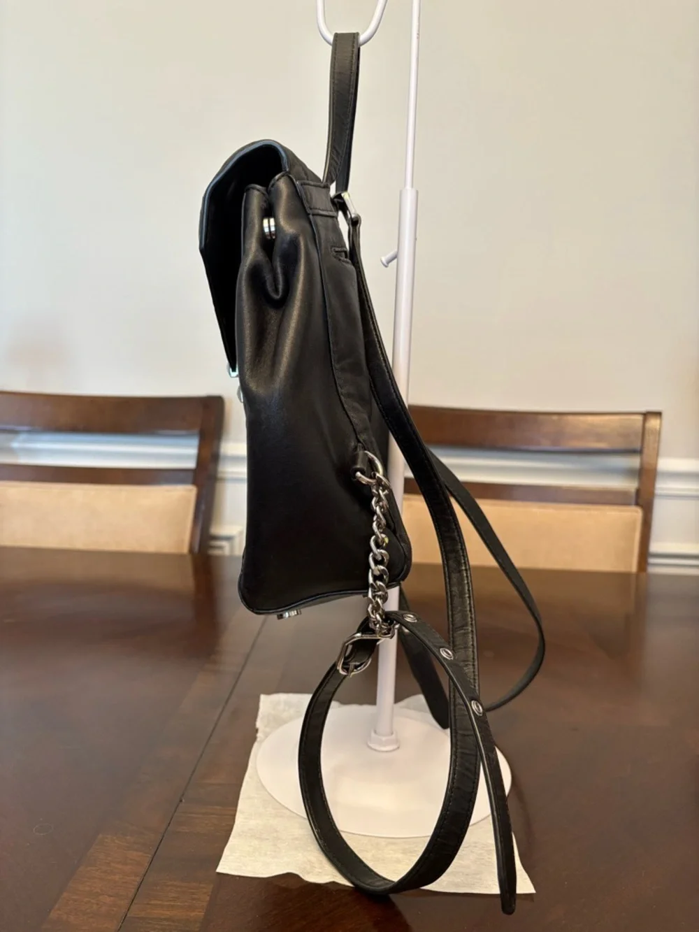 Michael Kors Black Quilted Leather Backpack - Picture 4 of 8